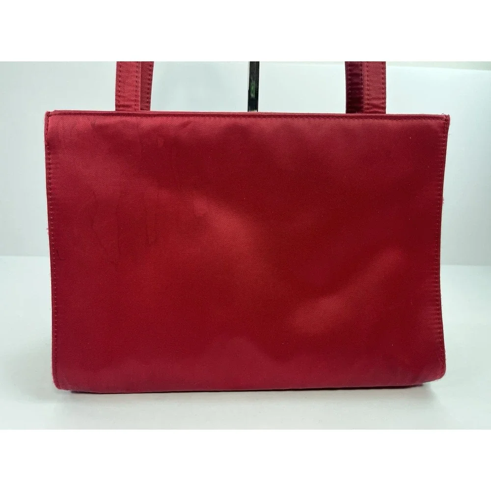 Vintage KATE SPADE Red Satin Shoulder Bag Handbag